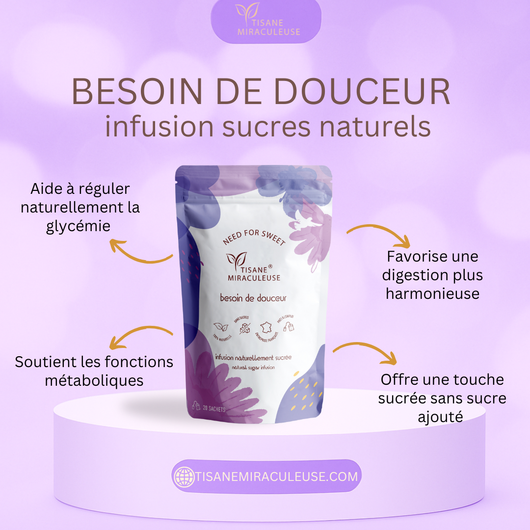 Tisane Sucres Naturels "Besoin de douceur" -Tisane Miraculeuse