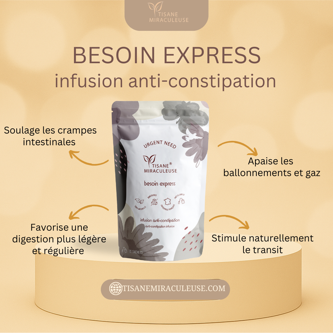 Tisane Anti Constipation "Besoin express" -Tisane Miraculeuse