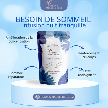 Tisane Nuit tranquille "Besoin de sommeil" -Tisane Miraculeuse